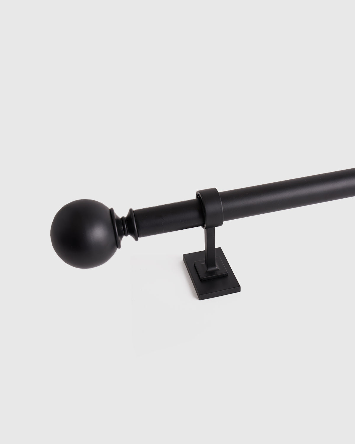 Ball Finial Curtain Rod Set