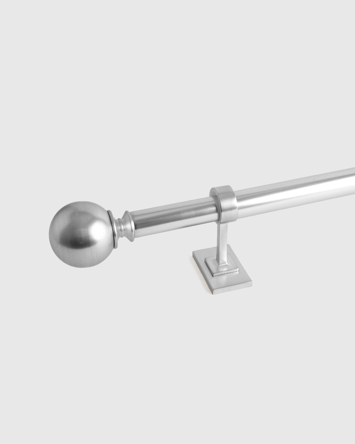 Ball Finial Curtain Rod Set
