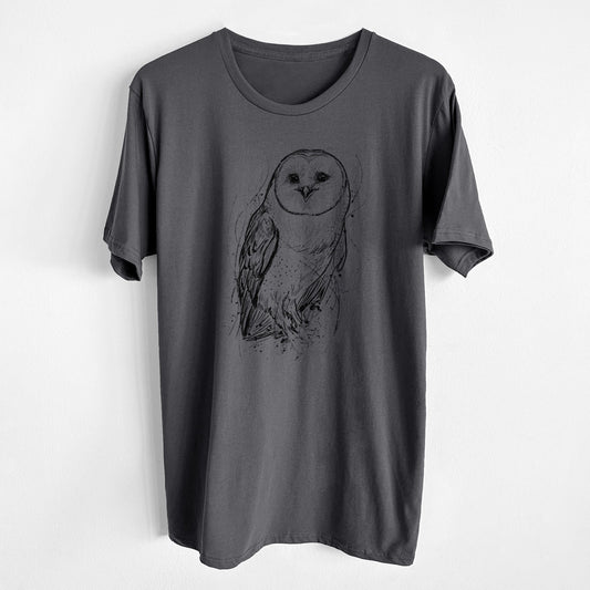 Barn Owl - Tyto alba - Unisex Crewneck - Made in USA - 100% Organic Cotton