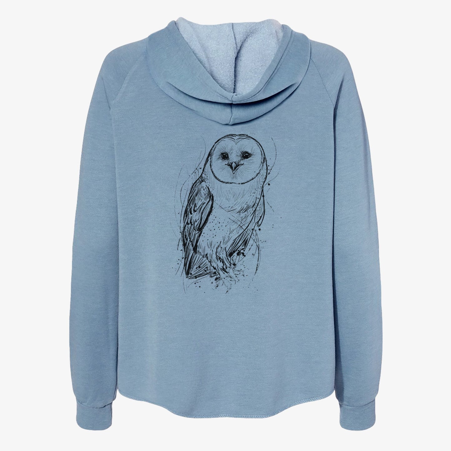 Barn Owl - Tyto alba - Women's Cali Wave Zip-Up Sweatshirt