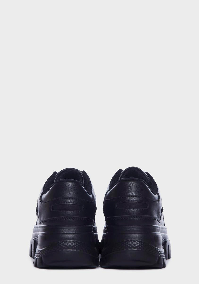 Night In My League Platform Sneakers