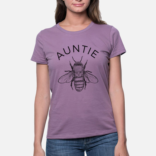 Auntie Bee - Women's Crewneck - Made in USA - 100% Organic Cotton