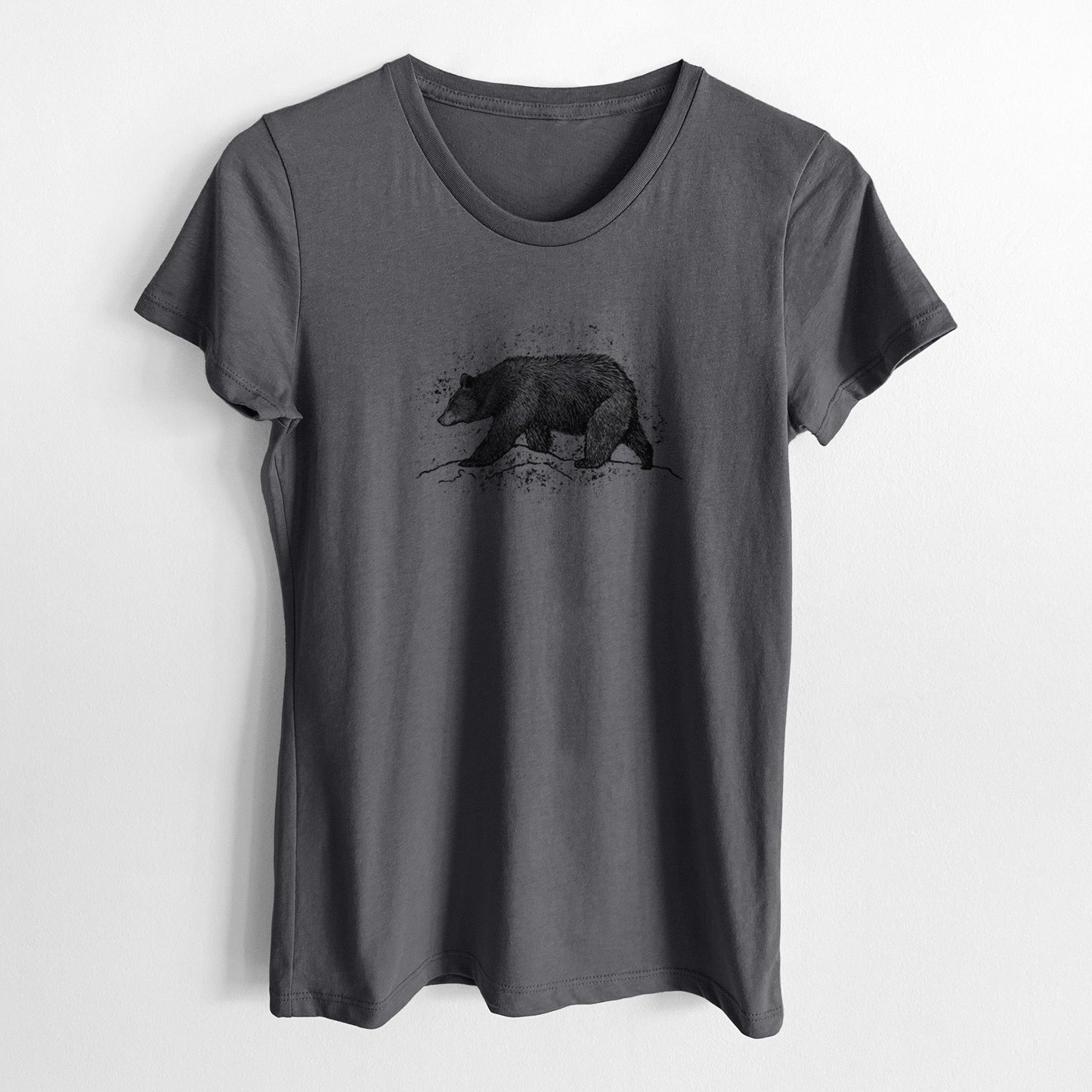 Black Bear - Women's Crewneck - Made in USA - 100% Organic Cotton