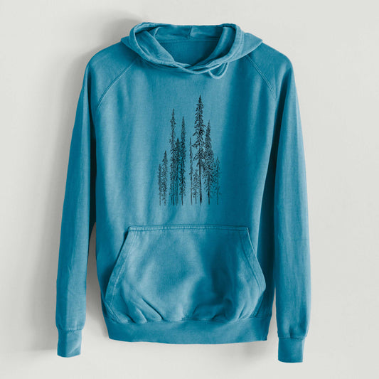 Black Spruce (Picea mariana)  - Mid-Weight Unisex Vintage 100% Cotton Hoodie