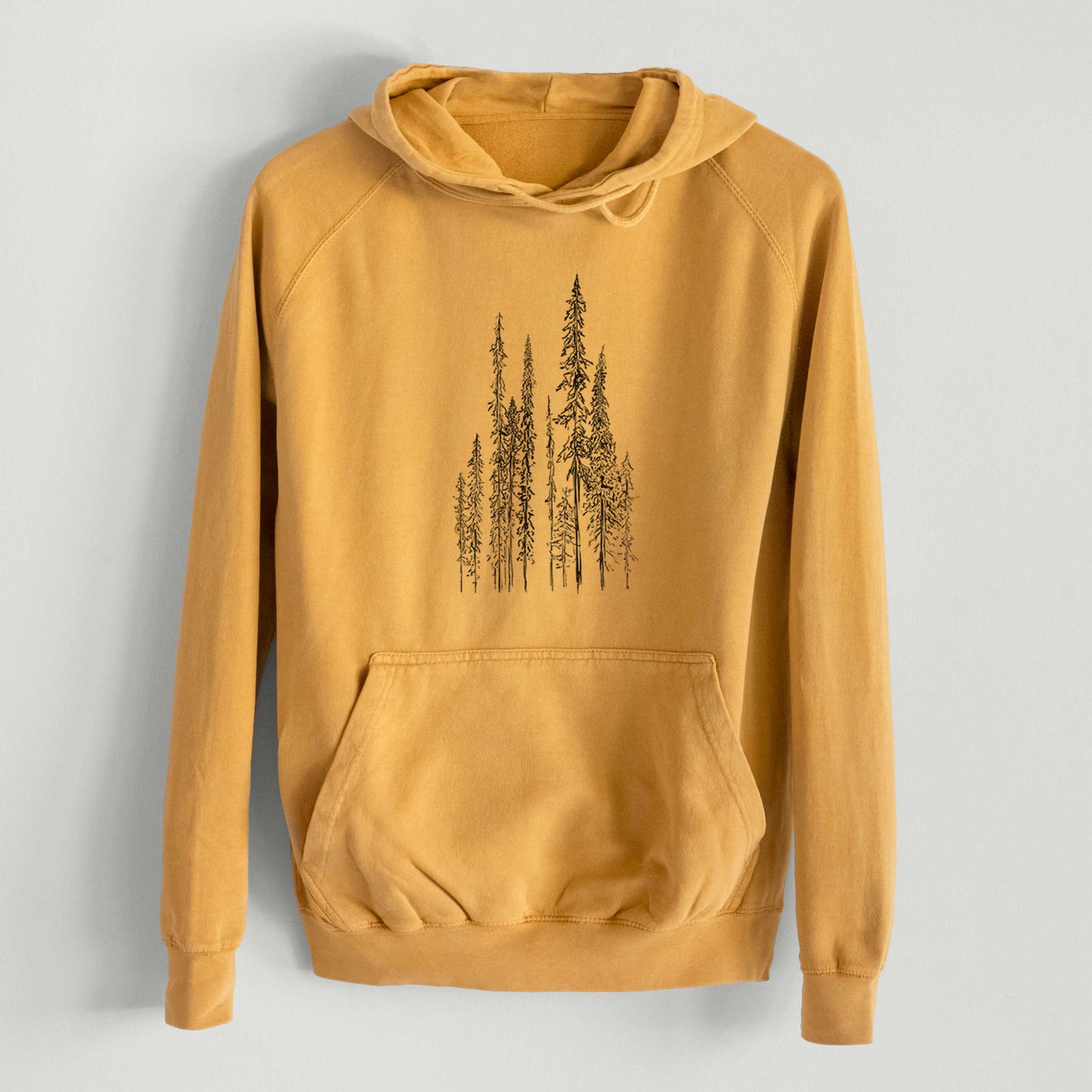 Black Spruce (Picea mariana)  - Mid-Weight Unisex Vintage 100% Cotton Hoodie