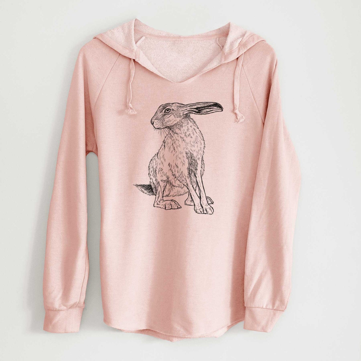 Black-tailed Jackrabbit - Lepus californicus - Cali Wave Hooded Sweatshirt