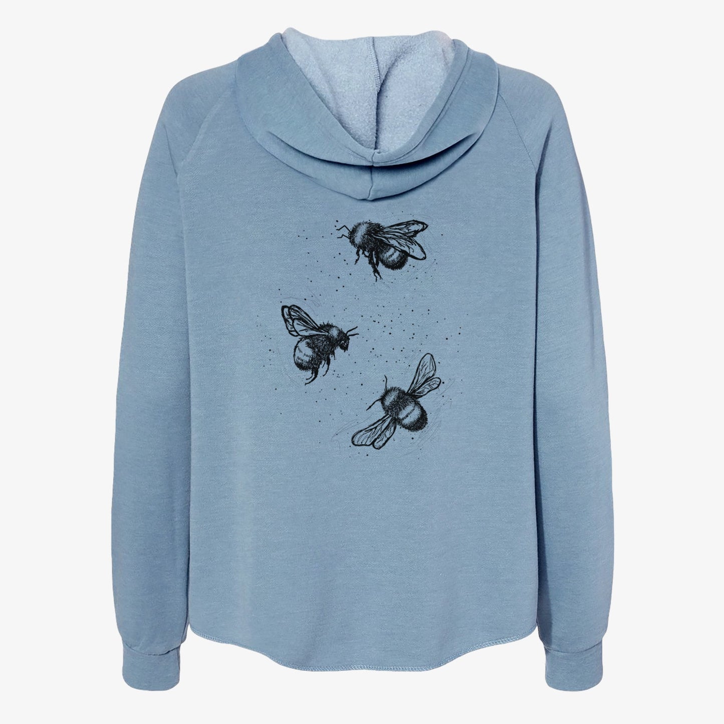 American Bumblebee Trio - Bombus Pensylvanicus - Women's Cali Wave Zip-Up Sweatshirt