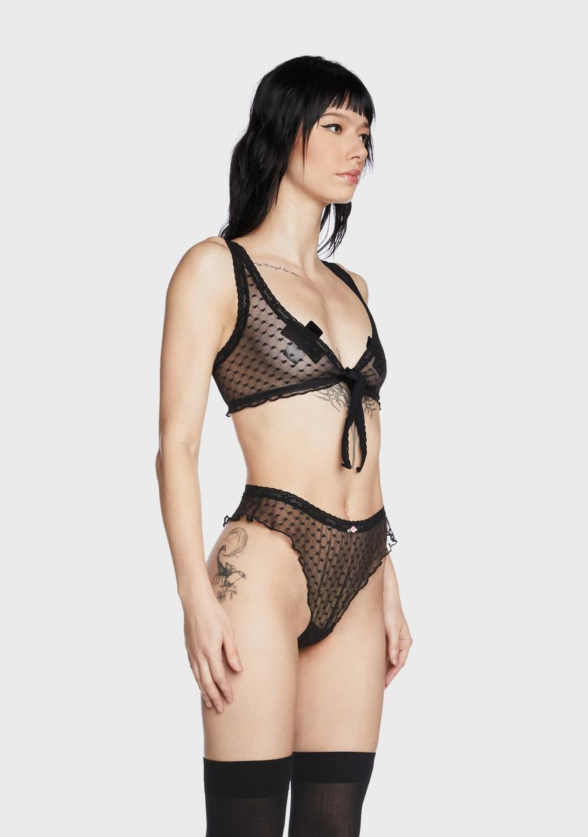 Heartless Mesh Bralette