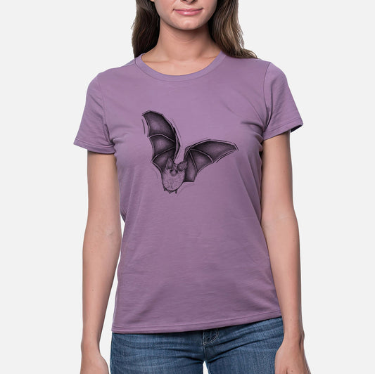 Macrotus californicus - California Leaf-nosed Bat - Women's Crewneck - Made in USA - 100% Organic Cotton