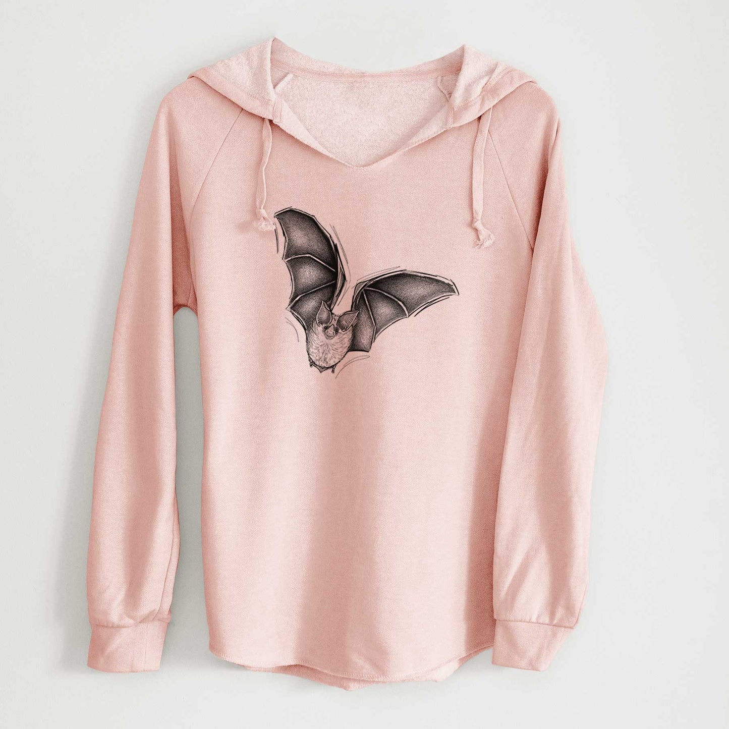 Macrotus californicus - California Leaf-nosed Bat - Cali Wave Hooded Sweatshirt