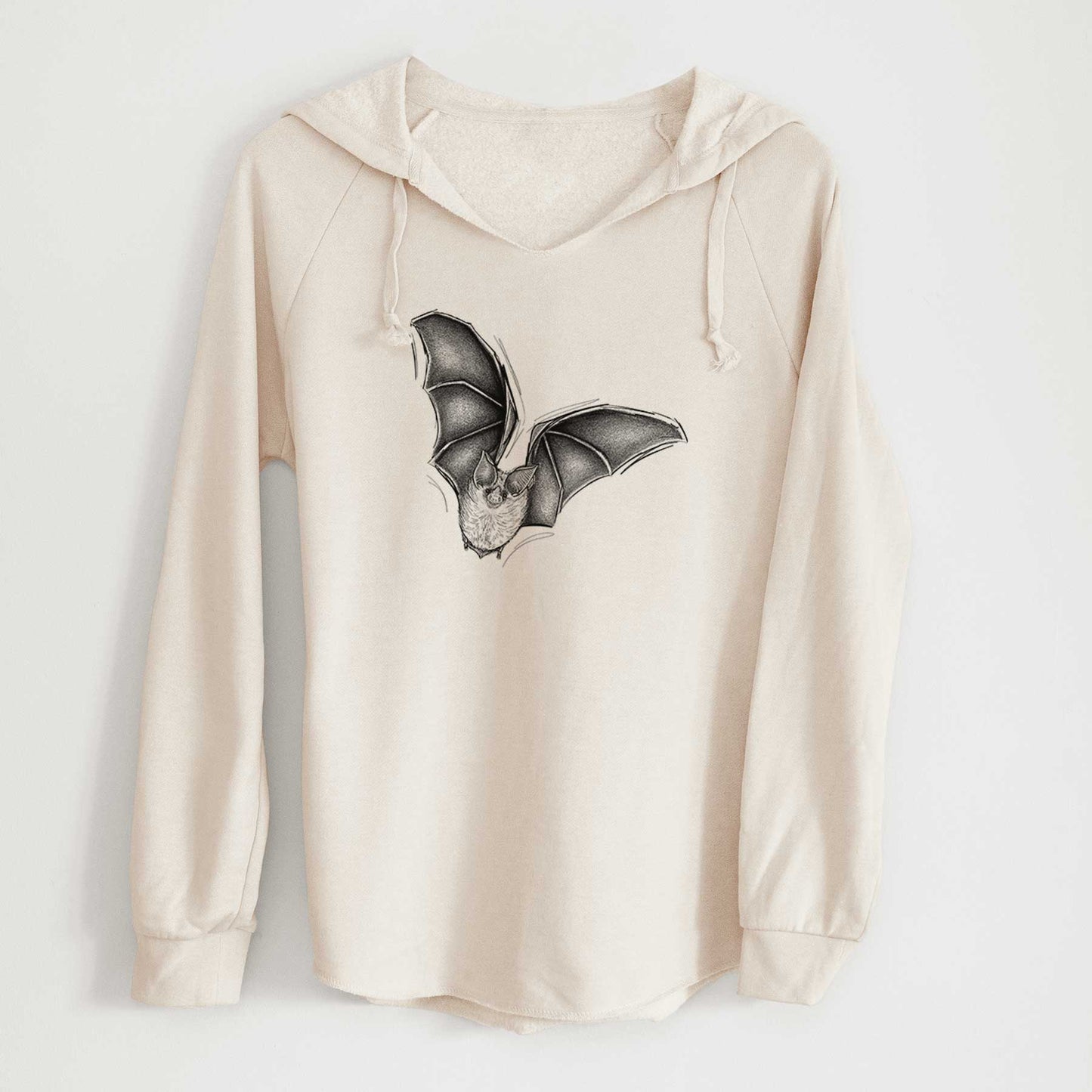 Macrotus californicus - California Leaf-nosed Bat - Cali Wave Hooded Sweatshirt