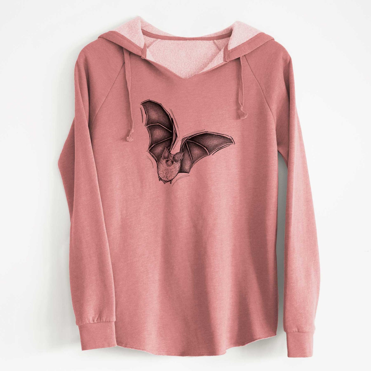 Macrotus californicus - California Leaf-nosed Bat - Cali Wave Hooded Sweatshirt
