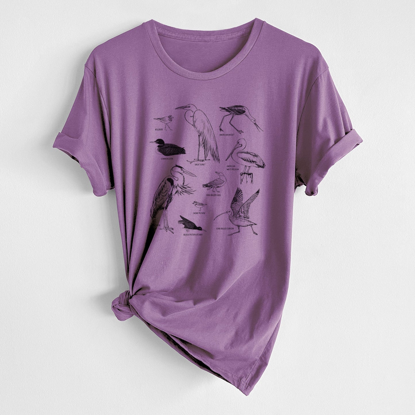 California Shorebirds - Unisex Crewneck - Made in USA - 100% Organic Cotton