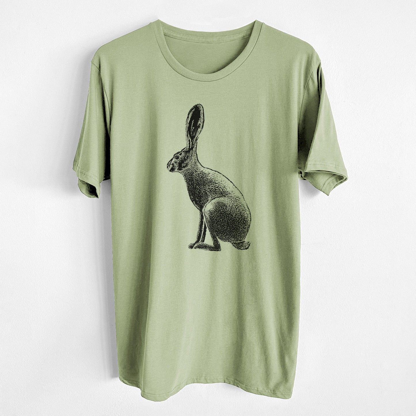 Wild California Hare - Black-tailed Jackrabbit - Unisex Crewneck - Made in USA - 100% Organic Cotton
