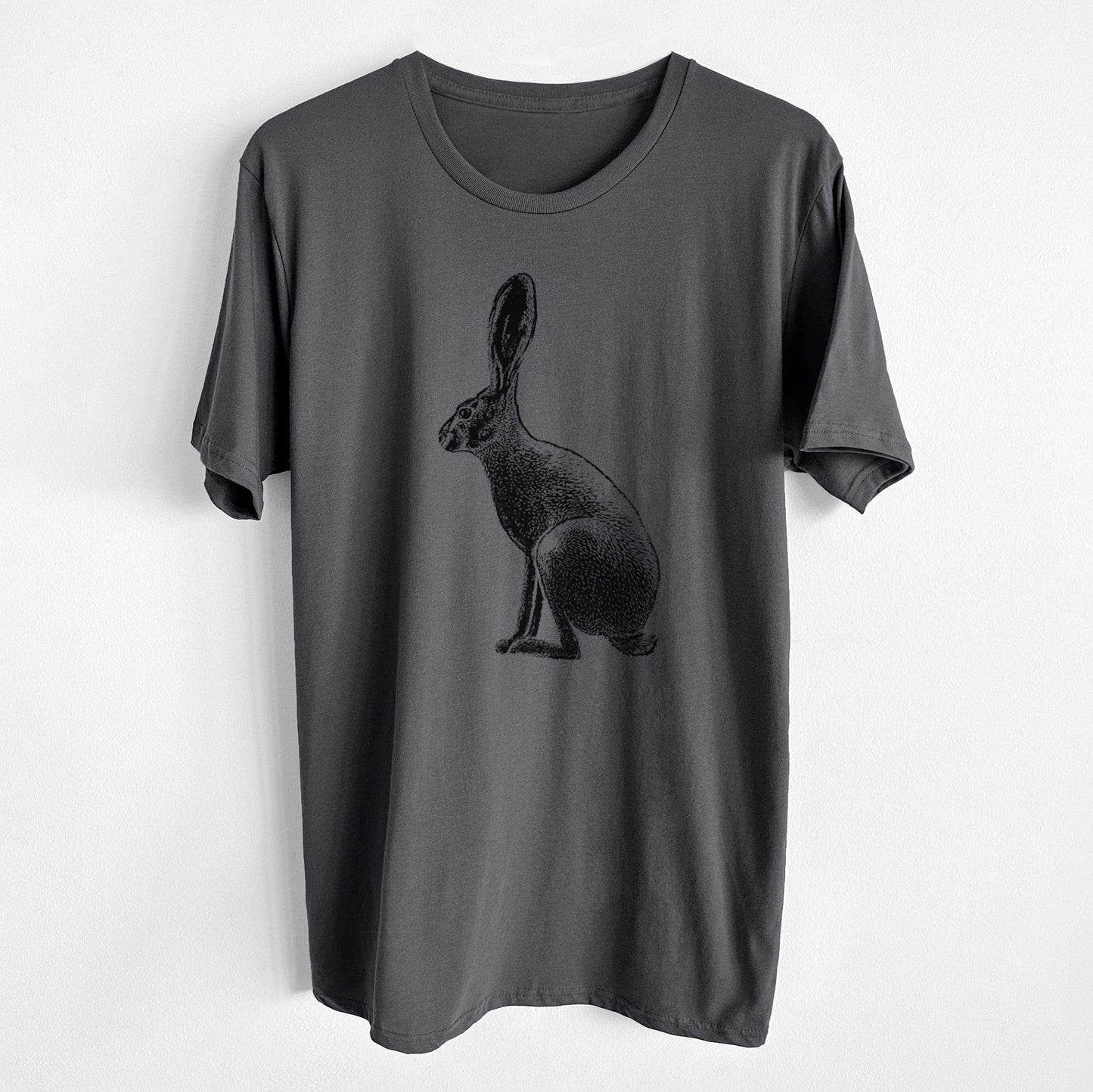 Wild California Hare - Black-tailed Jackrabbit - Unisex Crewneck - Made in USA - 100% Organic Cotton