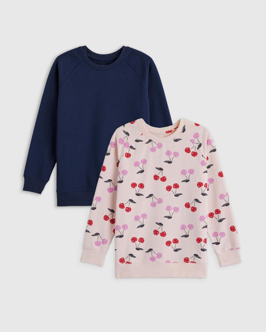 Organic Cotton French Terry Crew Neck Sweatshirt 2-Pack