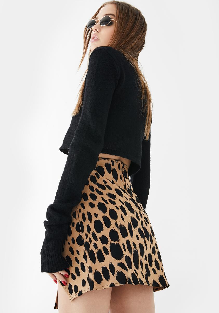 Leopard Wren Mini Skirt