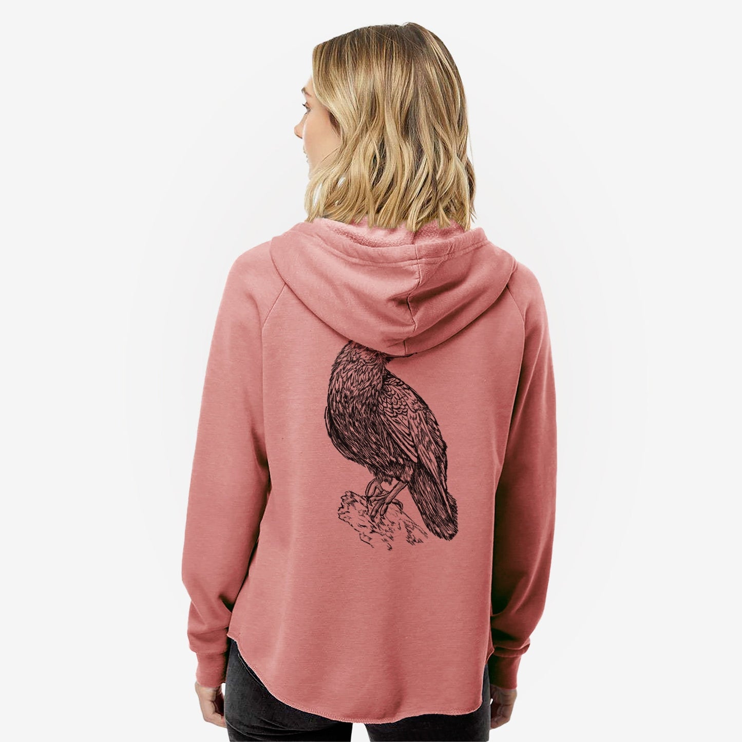 Corvus corax - Common Raven - Women's Cali Wave Zip-Up Sweatshirt