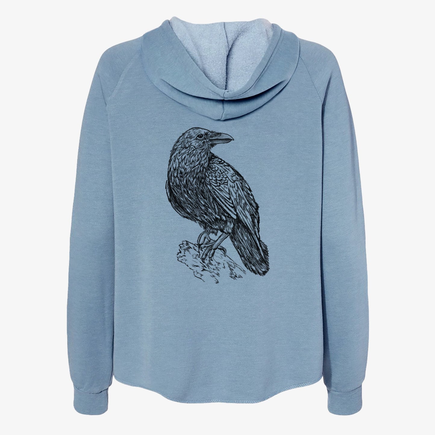 Corvus corax - Common Raven - Women's Cali Wave Zip-Up Sweatshirt