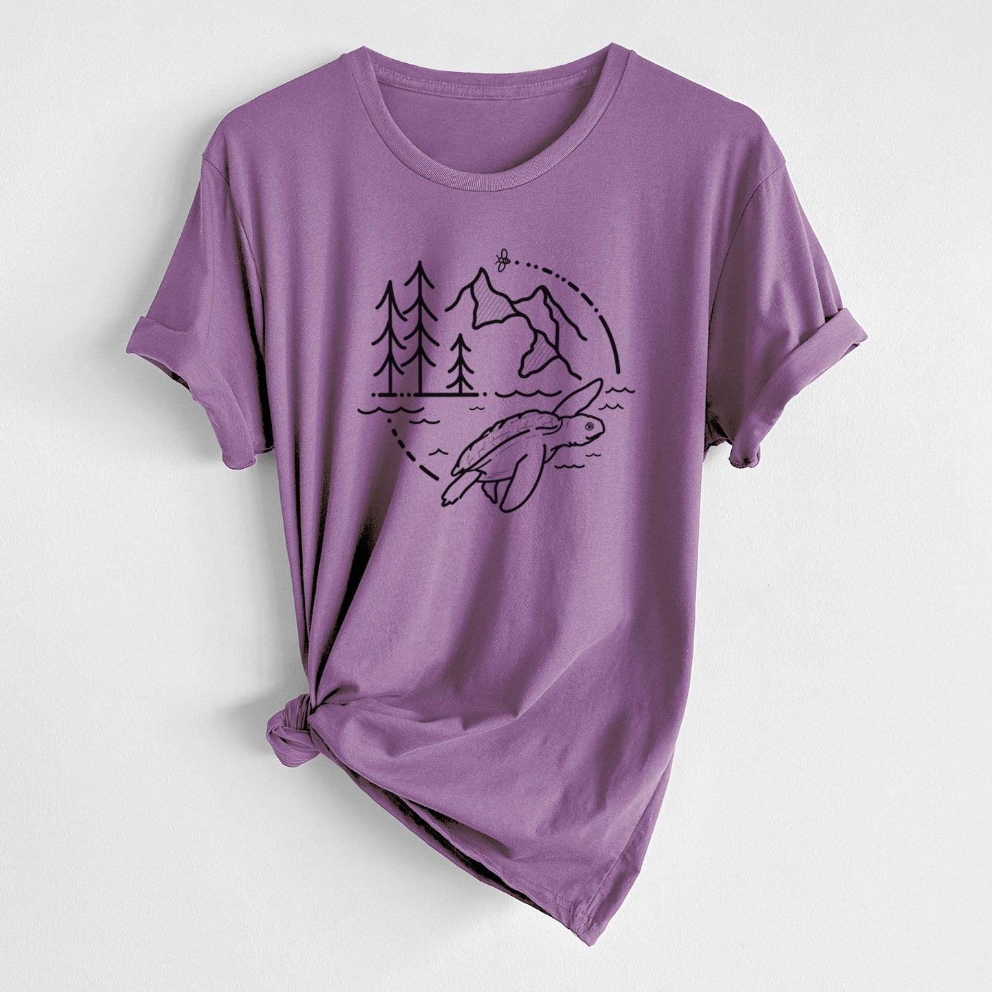It's All Connected - Kemps Ridley Turtle - Unisex Crewneck - Made in USA - 100% Organic Cotton