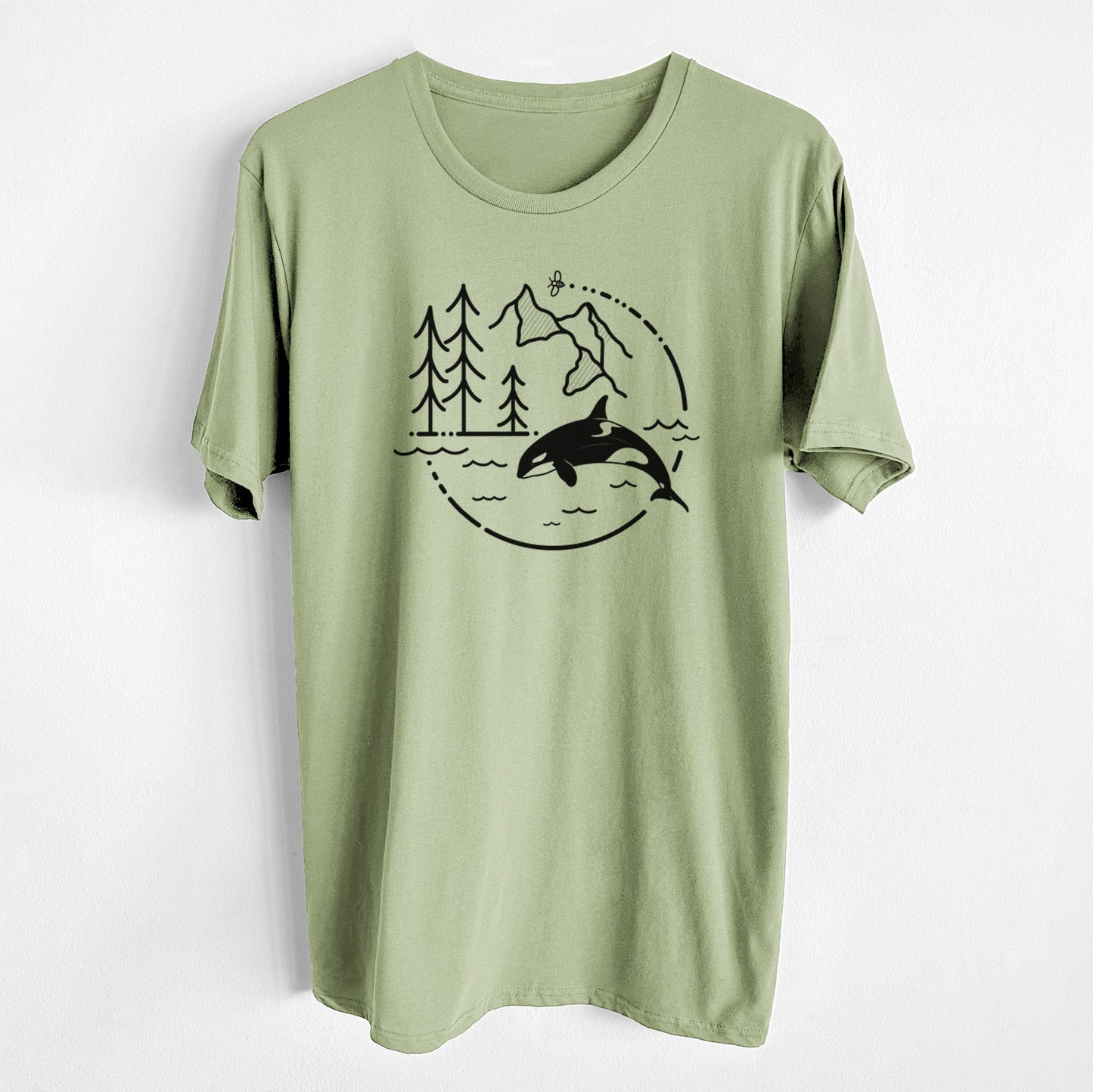 It's All Connected - Orca - Unisex Crewneck - Made in USA - 100% Organic Cotton