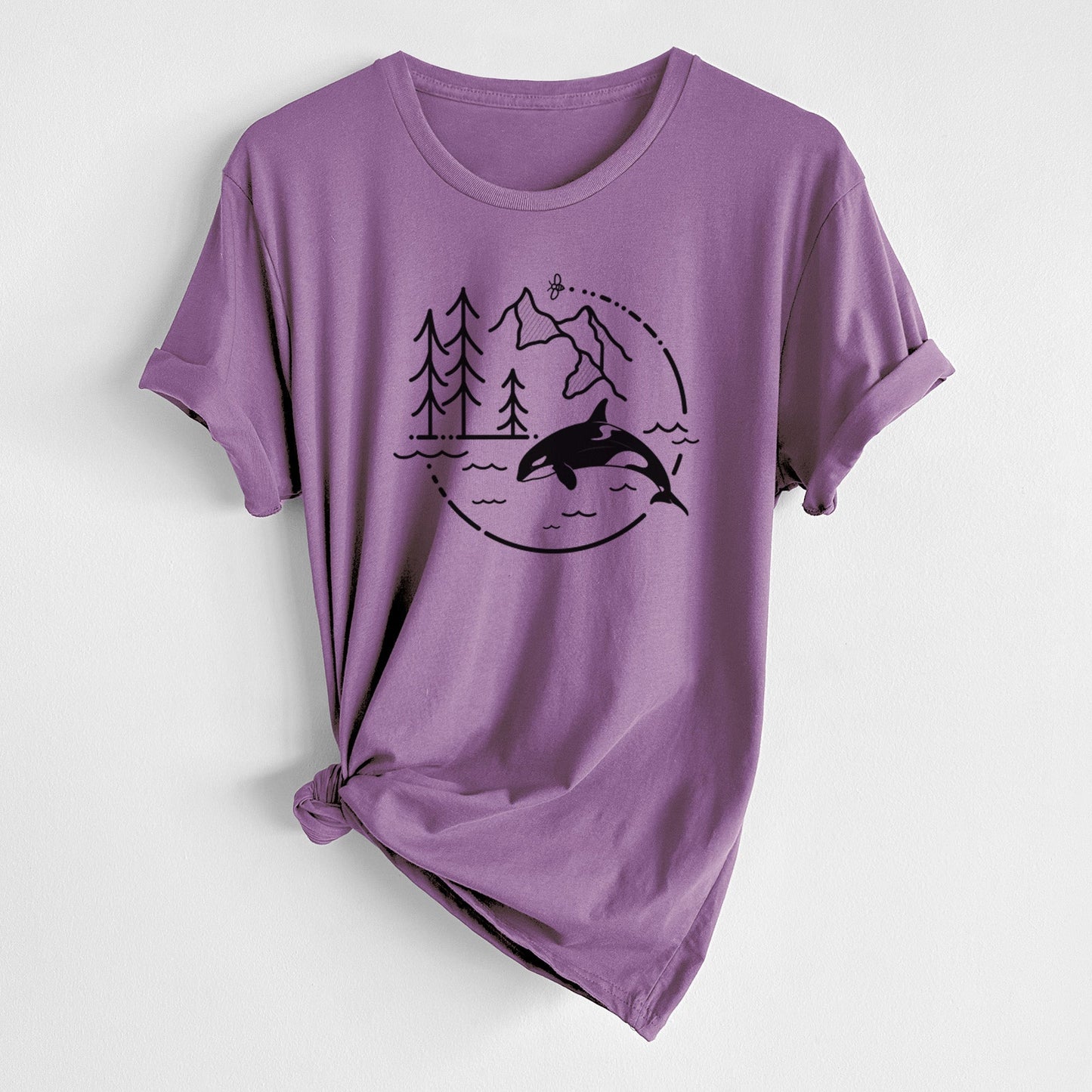It's All Connected - Orca - Unisex Crewneck - Made in USA - 100% Organic Cotton