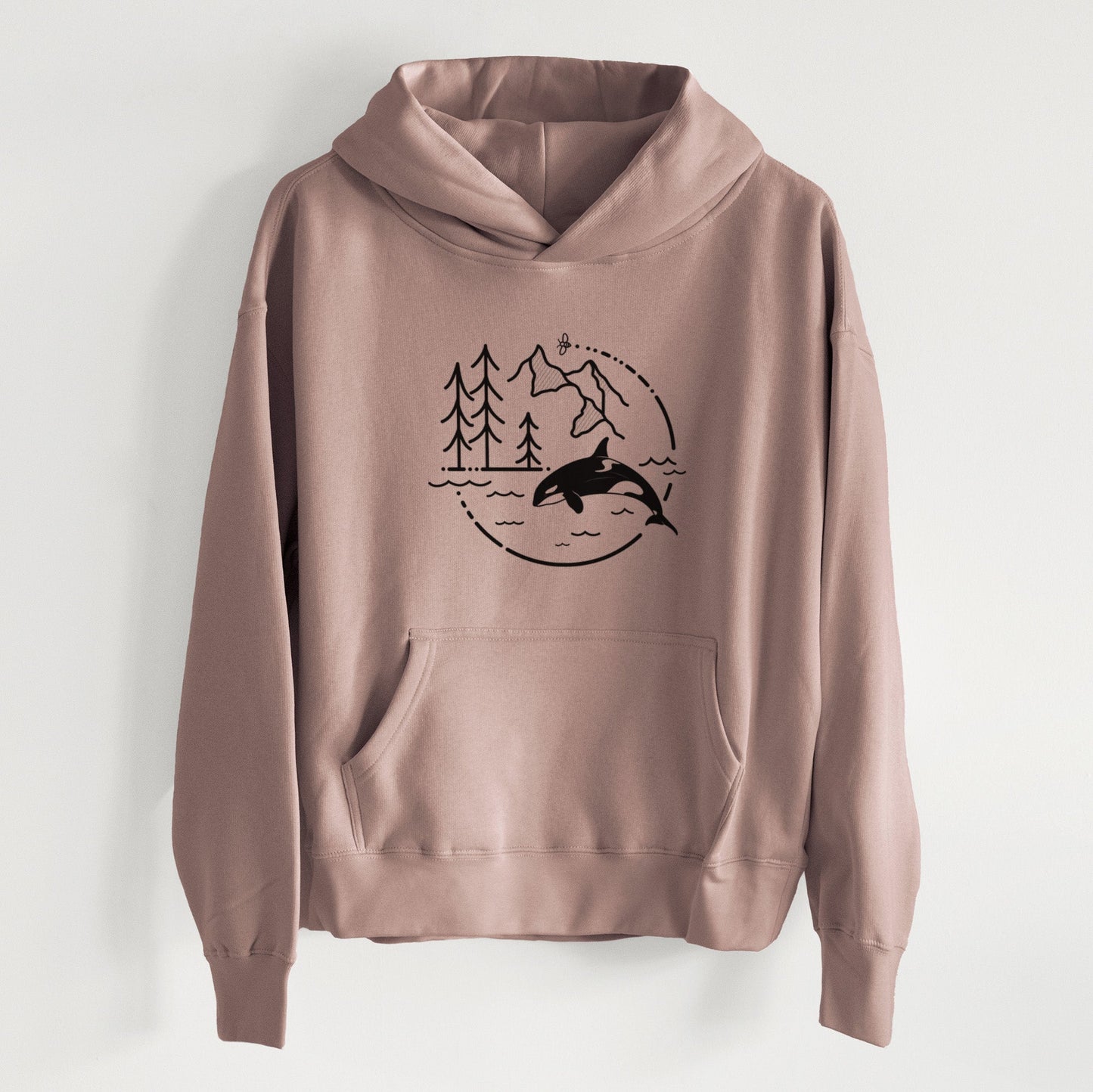It's All Connected - Orca - Women's Heavyweight Relaxed Hoodie