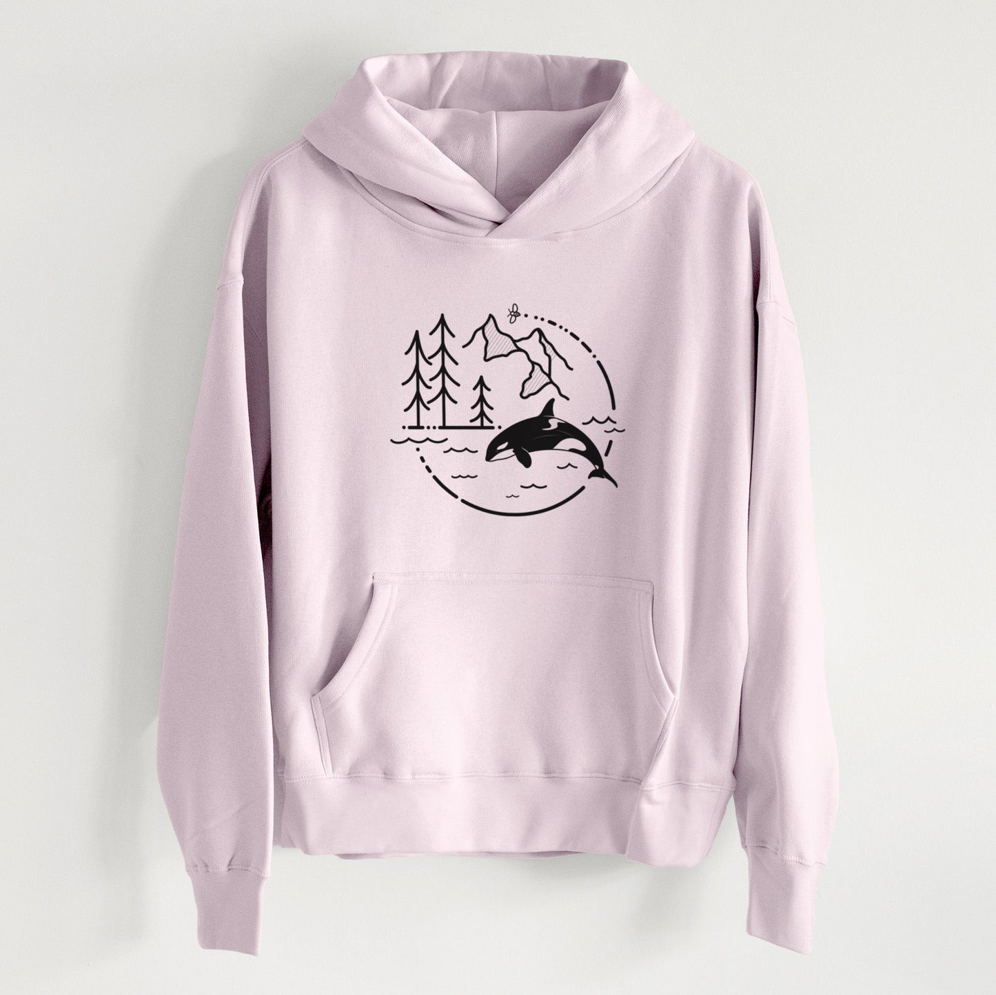 It's All Connected - Orca - Women's Heavyweight Relaxed Hoodie