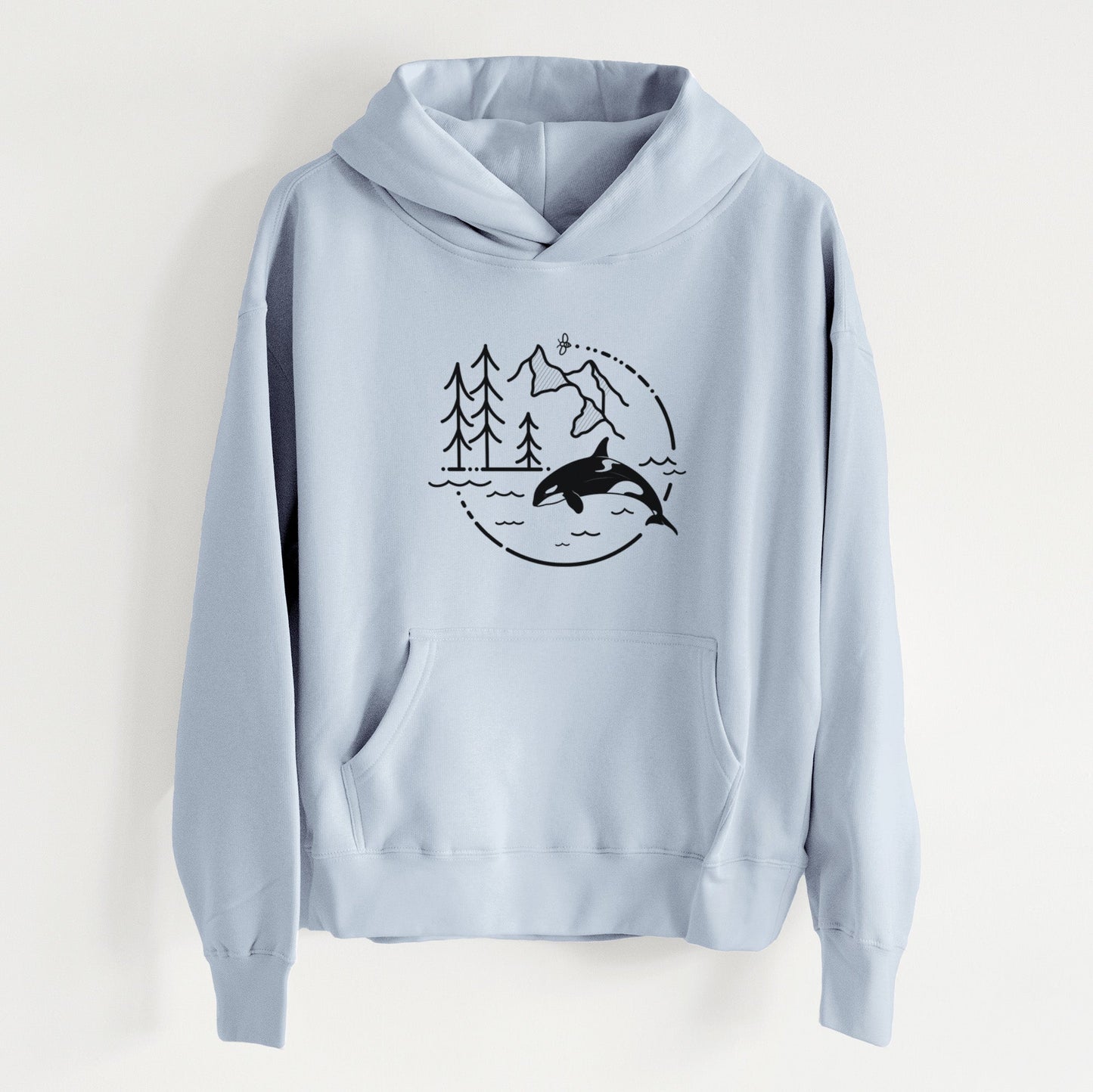 It's All Connected - Orca - Women's Heavyweight Relaxed Hoodie
