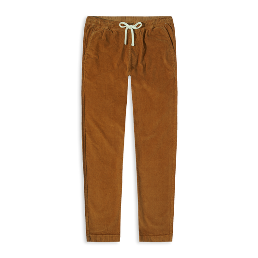 Corduroy Easy Pant Dark Clay front