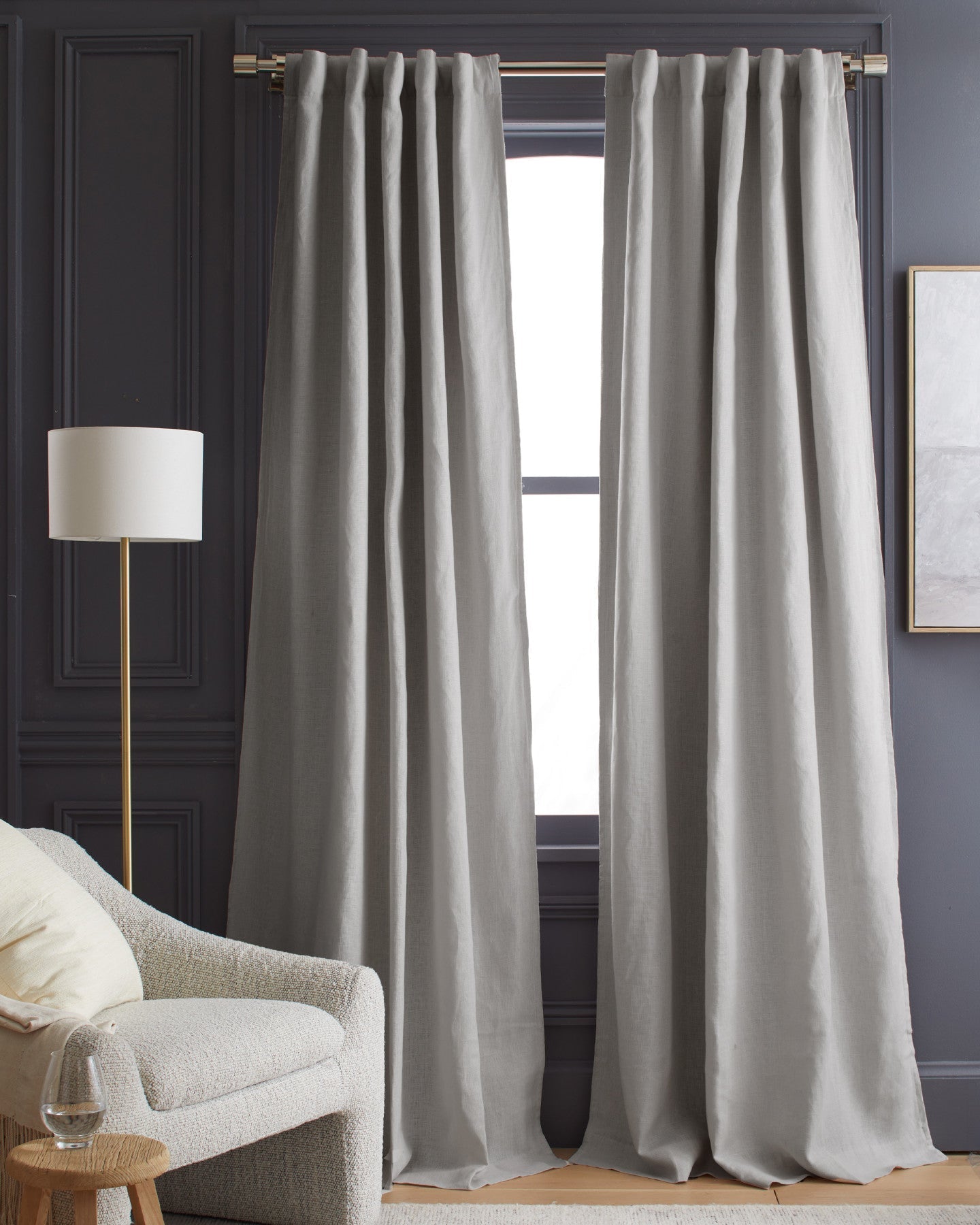 Heavyweight European Linen Blackout Curtain