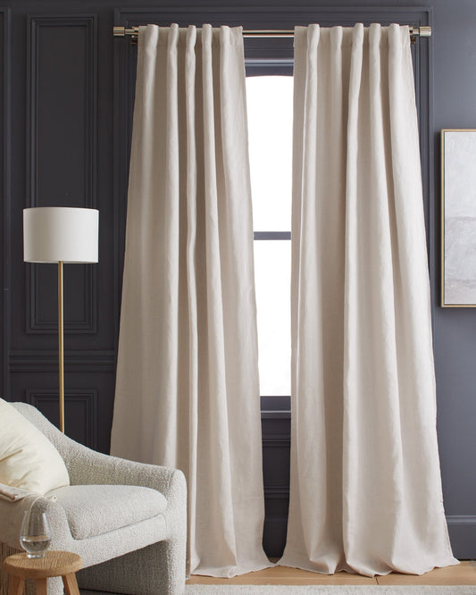 Heavyweight European Linen Blackout Curtain