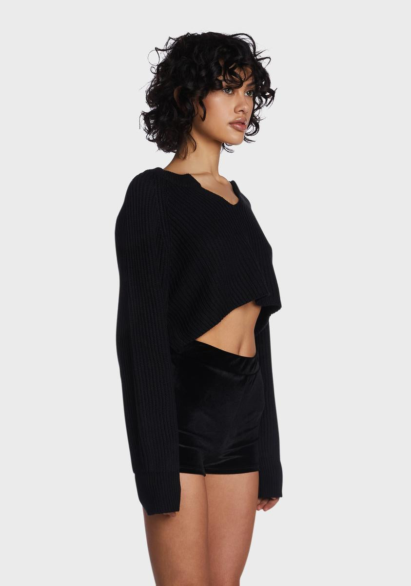 On A Whim Cropped Sweater