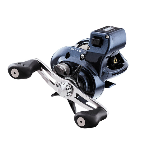 Daiwa Lexa 400 LG Capacity LC 6(2CRBB)+1 6.3:1 Lexa-LC400H, Line Counter Reel