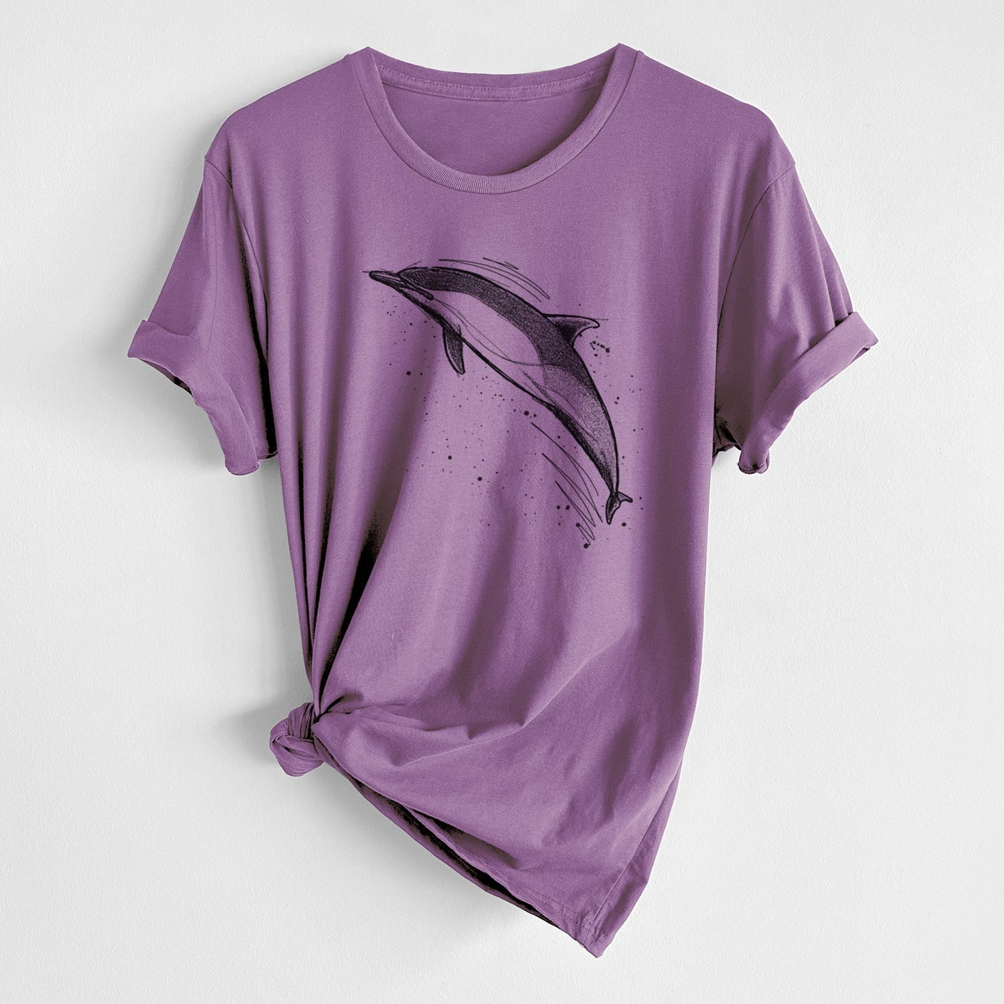 Short-Beaked Common Dolphin - Delphinus delphis - Unisex Crewneck - Made in USA - 100% Organic Cotton