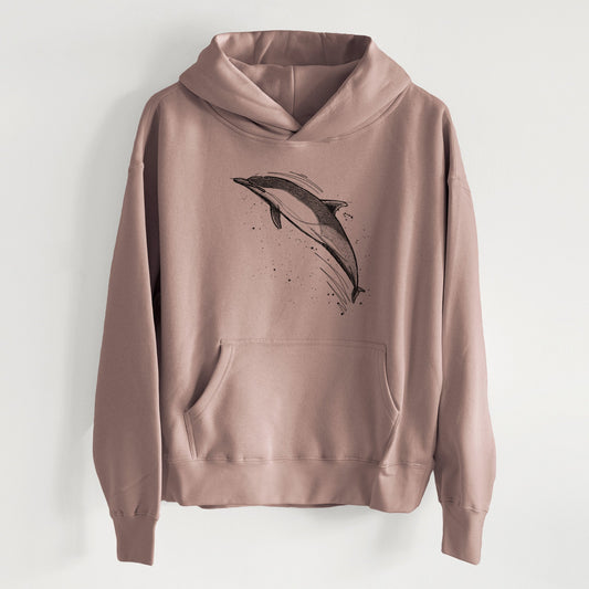 Short-Beaked Common Dolphin - Delphinus delphis - Women's Heavyweight Relaxed Hoodie