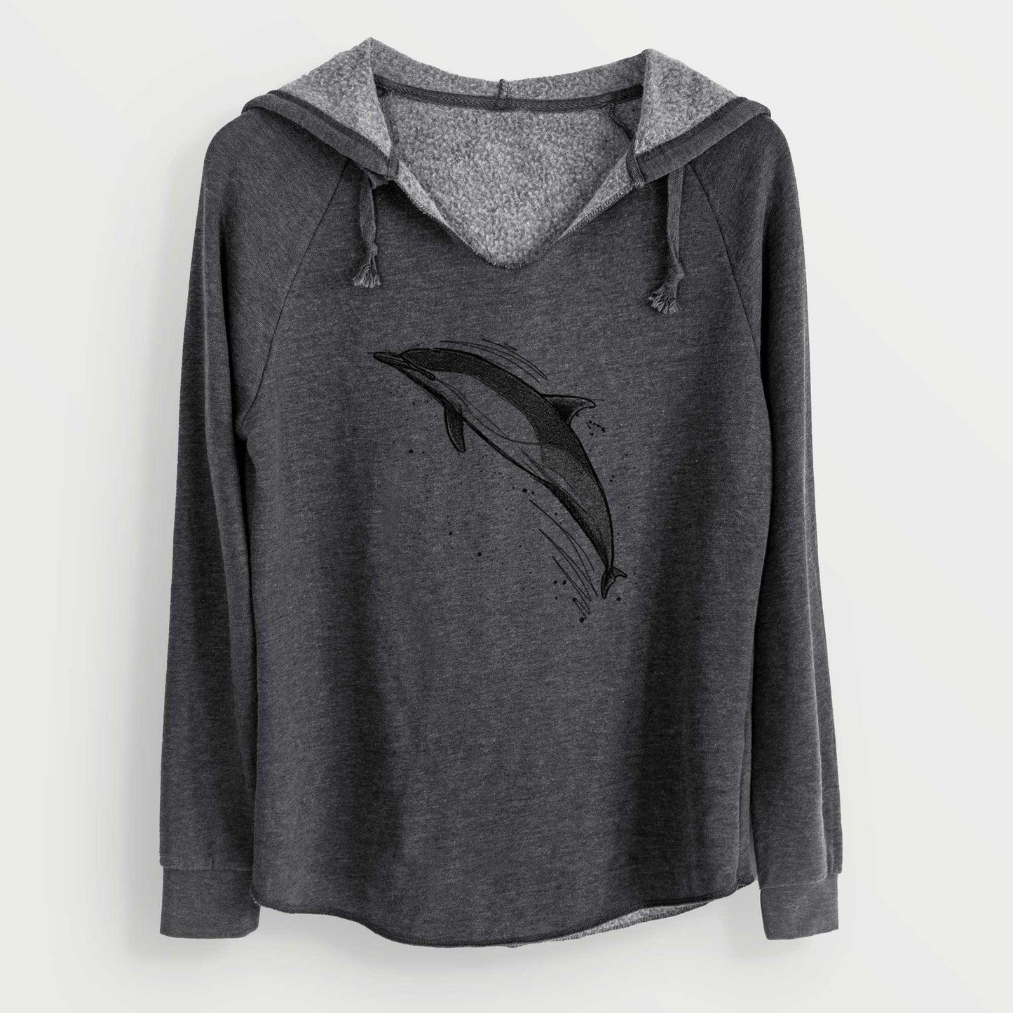 Short-Beaked Common Dolphin - Delphinus delphis - Cali Wave Hooded Sweatshirt