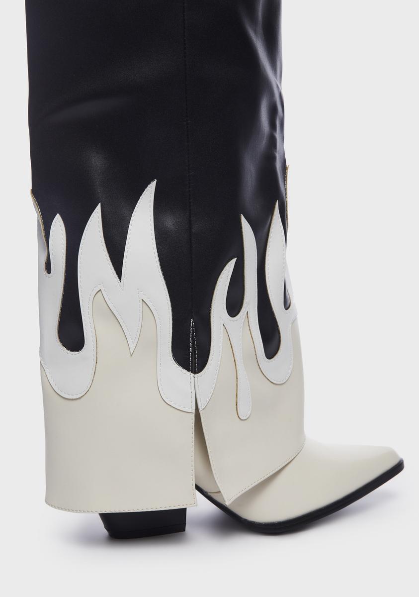 Natural Fired Up Heeled Boots