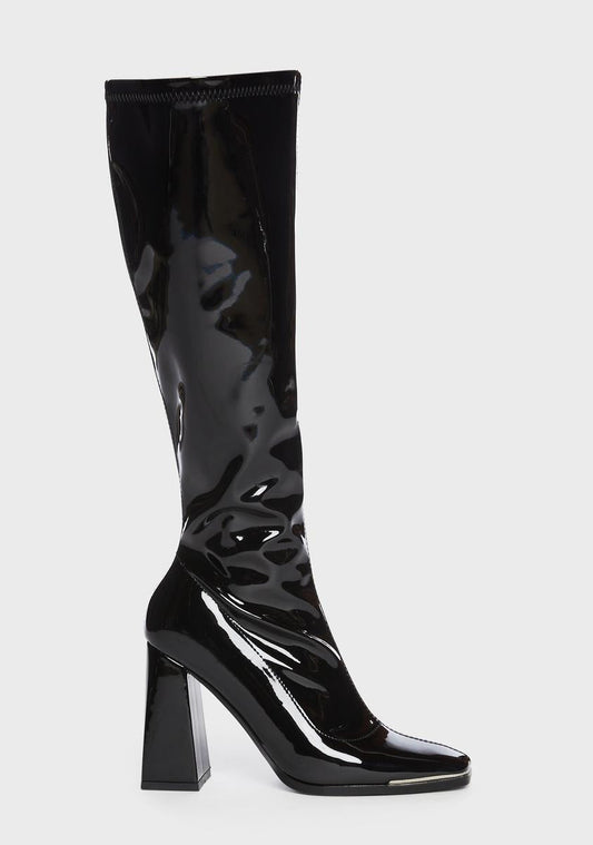 Black Jazzy Knee High Boots