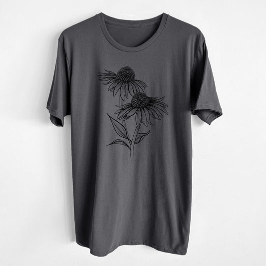 Coneflower - Echinacea purpurea - Unisex Crewneck - Made in USA - 100% Organic Cotton