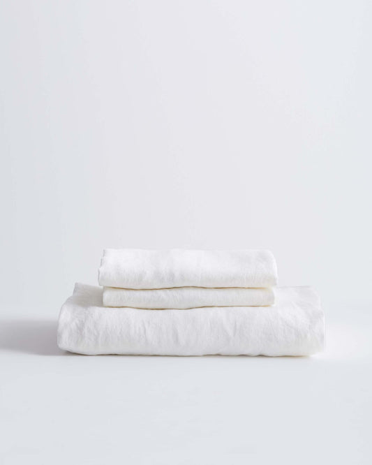 European Linen Fitted Sheet Set