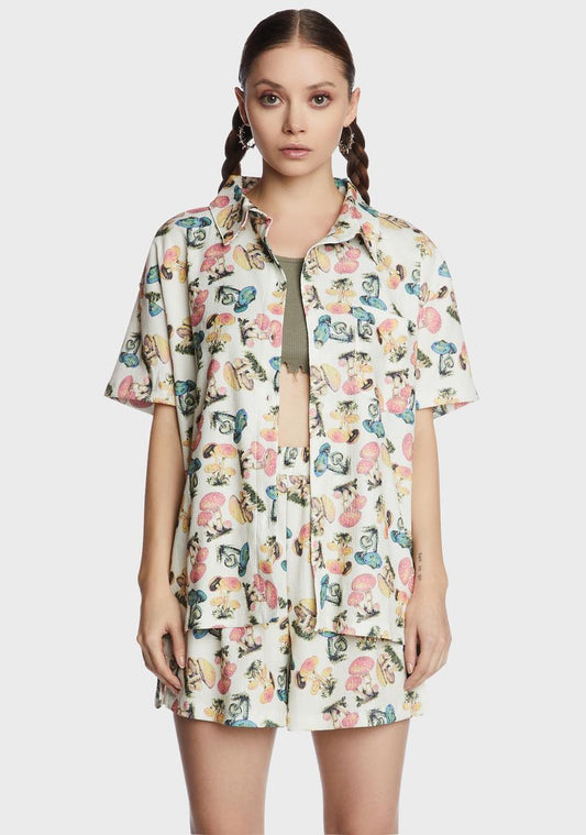 Mushroom Velour Shirt