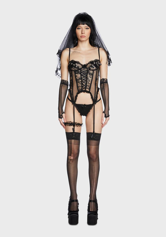 Midnight Honeymoon 5-Piece Lingerie Set
