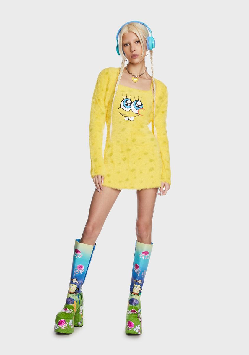 SpongeBob Soak Up My Love Dress And Shrug Set
