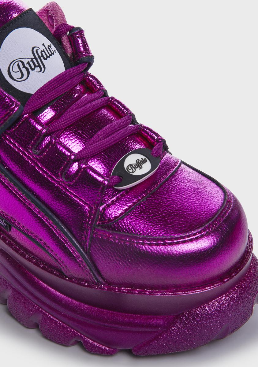 Metallic Purple Classic Low Sneakers