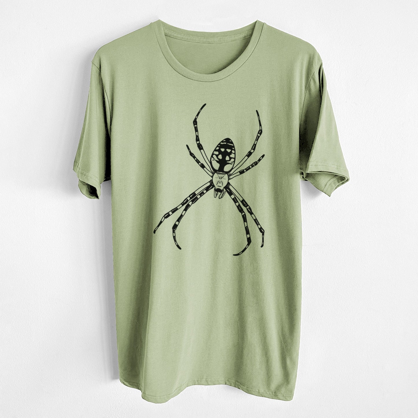 Argiope aurantia - Yellow Garden Spider - Unisex Crewneck - Made in USA - 100% Organic Cotton