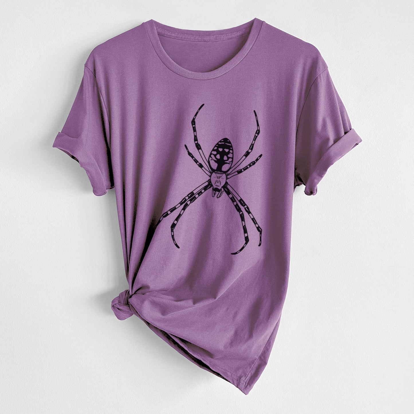 Argiope aurantia - Yellow Garden Spider - Unisex Crewneck - Made in USA - 100% Organic Cotton