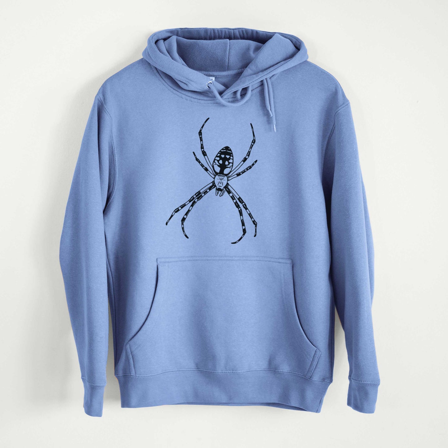 Argiope aurantia - Yellow Garden Spider  - Mid-Weight Unisex Premium Blend Hoodie