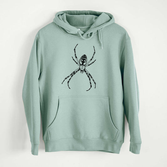 Argiope aurantia - Yellow Garden Spider  - Mid-Weight Unisex Premium Blend Hoodie