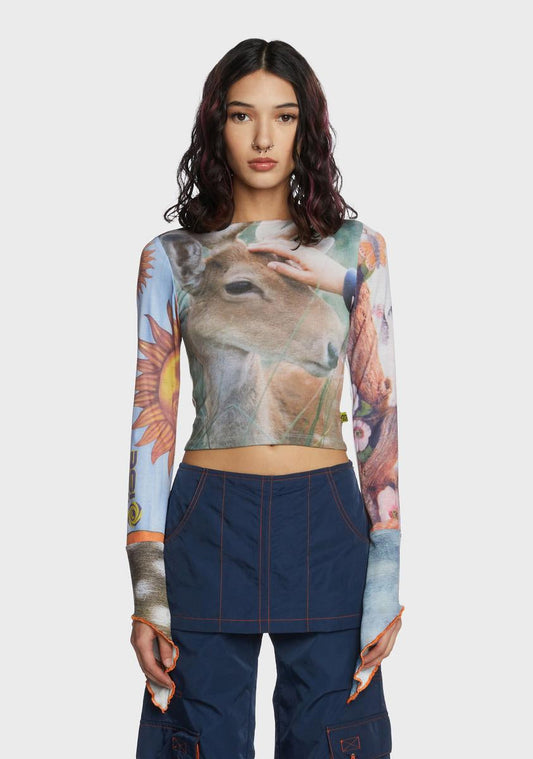 Wonderland Long Sleeve Top